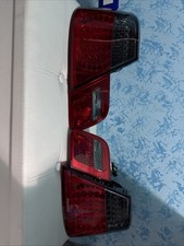 COPPIA FANALI POSTERIORI ROSSO SMOKE LED PER BMW E46 98-01 BERLINA SERIE 3