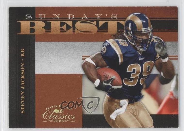 2008 Donruss Classics Sunday's Best Gold 55/100 Steven Jackson #SB-30 9hn