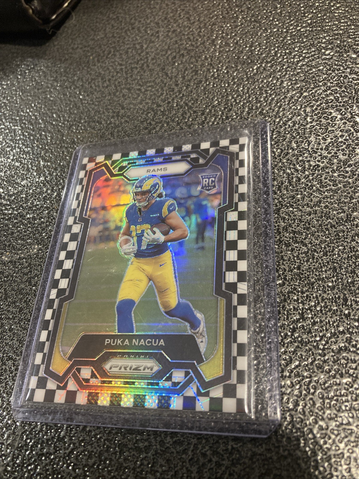 2023 Panini Prizm - Rookies Puka Nacua #357 Black & White Checker Prizm (RC)