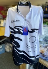 FULL BIAS - Bowls Shirt Top - White and Black - CHILDREN Size Age 7-8 - New