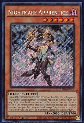 Nightmare Apprentice Secret Rare Legacy of Destruction LEDE-EN029 NM