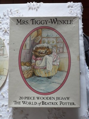 MRS TIGGY - WINKLE - 20-TEILIGES VINTAGE-HOLZPUZZLE - MS STANFIELD