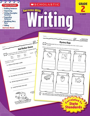 Scholastic Success With Writing: Grade 2 Workbook - paperback Scholastic