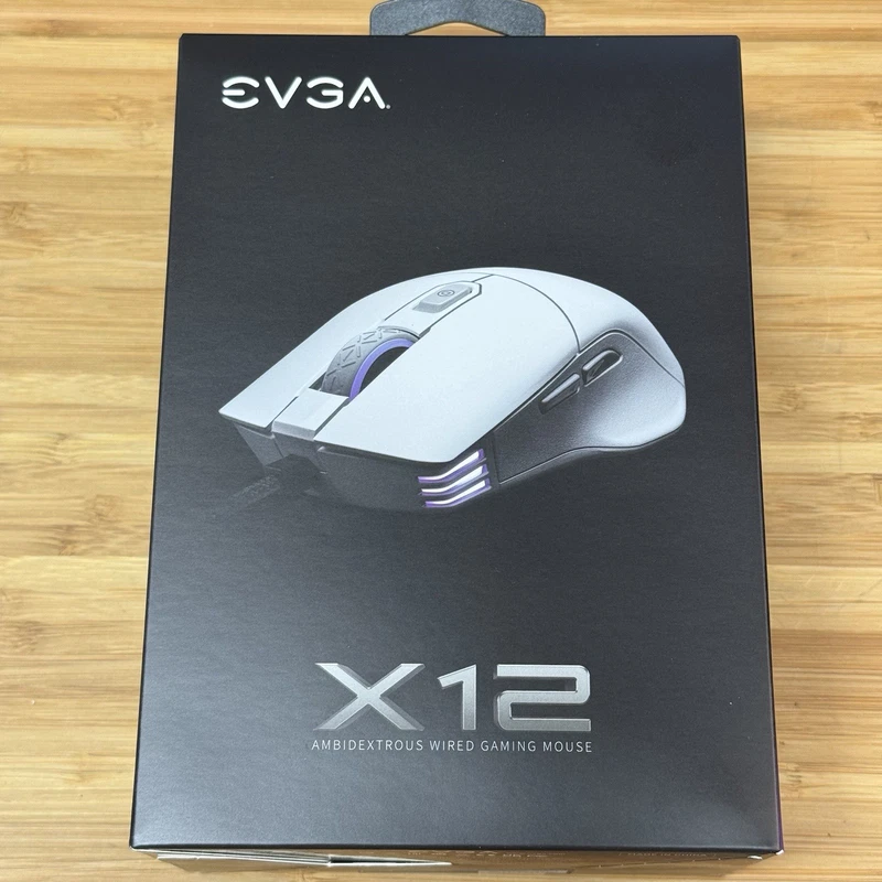 EVGA X12 White Wired Gaming Mouse RGB