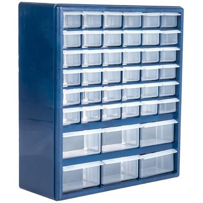 Durable Polypropylene Storage Organizer with 42 Bins by