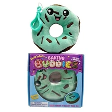 Kalan Baking Buddies Mint Chip Donut Scented Plush Bag Clip – Cute Clip-On...