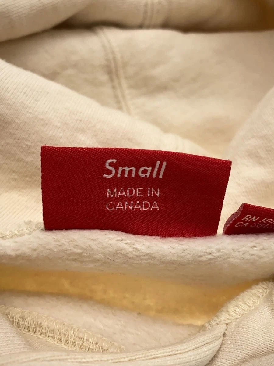 Felpa Supreme con cappuccio S cotone beige usata