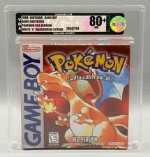 Pokemon Red Version Nintendo Game Boy Sandshrew Screenshot Sealed VGA 80+ PSA