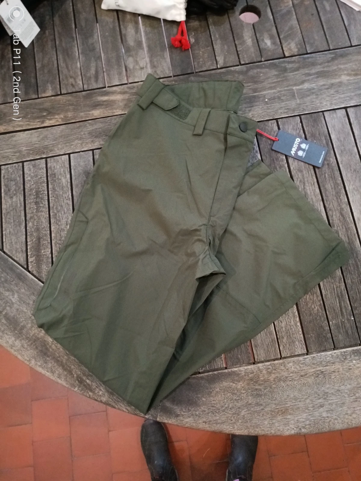Musto Mens Fenland Waterproof Trousers Green S M BNWT