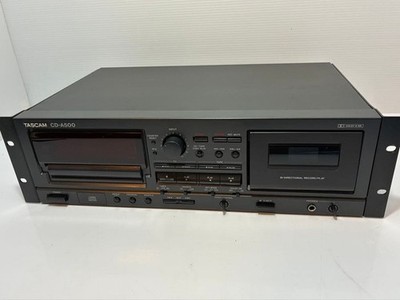 TASCAM CD-A500 CD-Player Kassettendeck Combo Rackmontage getestet funktionier...