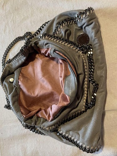 Bolso de Hombro Stella McCartney Falabella Gris 2 Vías Cadena Cuero Eco Bolso de Mano - Imagen 10 de 10
