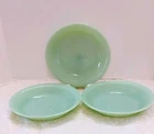 3 Vintage Fire King Jadeite Jane Ray Soup Salad Bowl 7 1/2”