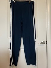Vtg Nike Blue Sweatpants Stripes Mens Size Lrg Side Swoosh Joggers Track Y2K
