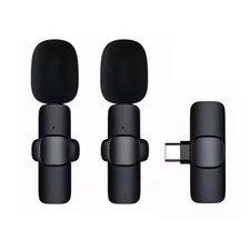 3in1 Wireless Mini Lavalier Microphone Video Recording for iPhone Android 3.5MM
