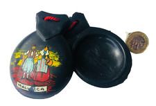 Castanets Music Instrument Black Painted Vintage ra