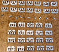 70-81 Camaro Firebird Front + Rear Window Molding Glass Trim Clip Kit w/ Screws