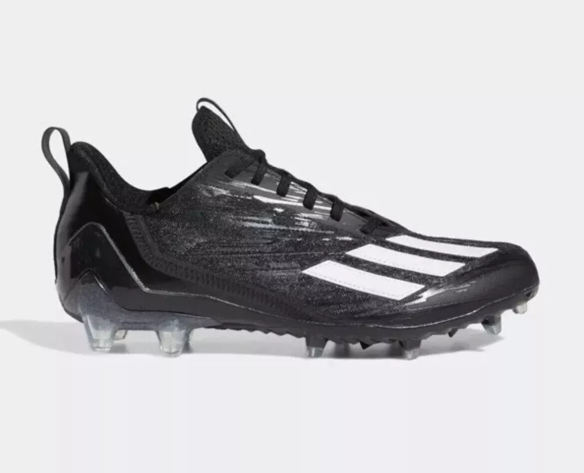 Adidas Adizero Black White Low Top Football Cleats GX4050 