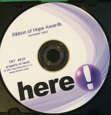 RIBBON OF HOPE AWARDS FYC DVD SCREENER HERE TV HIV AIDS AWARENESS RARE PROMO OOP