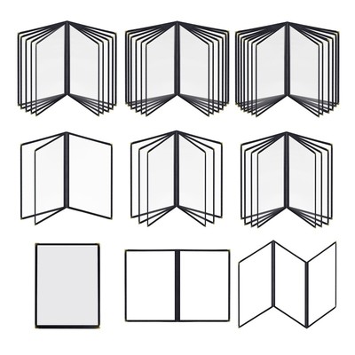 A4 PVC Transparent Cover Protective Cover Restaurant Paper Holder