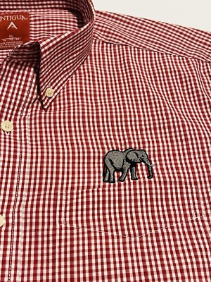 RARE! Alabama Crimson Tide XL Antigua Long Sleeve Dress Shirt With Elephant | eBay RARE! Alabama Crimson Tide XL Antigua Long Sleeve Dress Shirt With Elephant | eBay