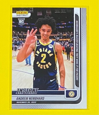 2022-23 Panini Instant NBA Andrew Nembhard ROOKIE CARD 1/92 SP Pacers #47 RC