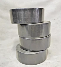 Lot of 4 Intertape Polymer Group IPG Duct Tape Rolls Sizes Silver Gray 5mm, 2in