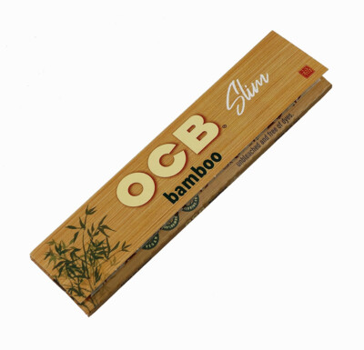 10 Heftchen OCB Bamboo King Size Slim Papers, 100% Bambus nachhaltige Produktion