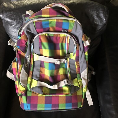 Ergoback SATCH Pack Schulrucksack Rucksack Beach Leach Bunt Kariert - TOP