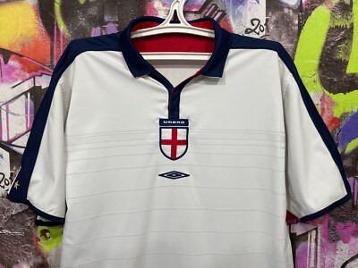 England Soccer National Team 2003 2004 Football Jersey Shirt Umbro
