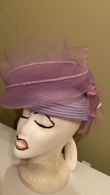 NWT Lavender Church Dress Hat By Ms. Divine | eBay display picture 3