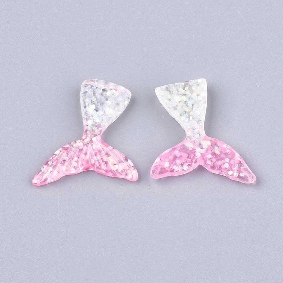 6 Mermaid Tails Resin 30.5mm Flatback Embellishments B47-10 Aussie Seller - image 2 of 3
