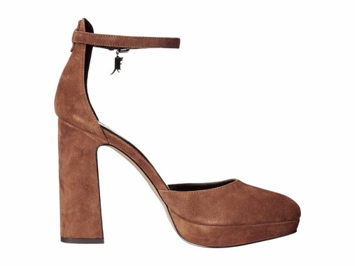 Coach Womens Chrystie Closed Toe Ankle Strap Casual Platforms Fashion Heels - Picture 10 of 15