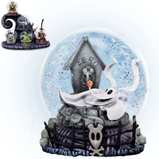 TIM BURTON Nightmare Before Christmas Glitter Globe Collection #2 Zero NEW