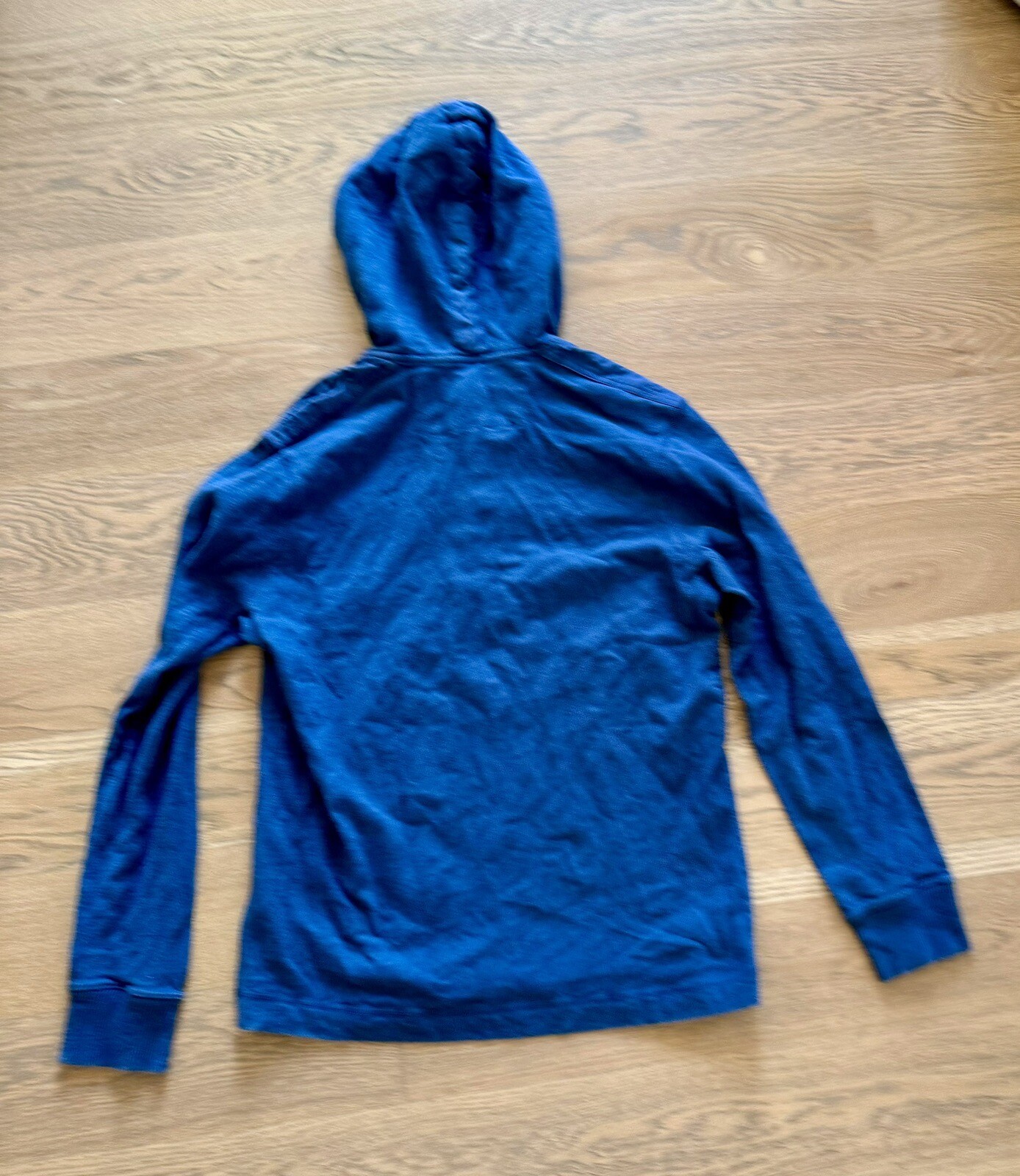 Men's Banana Republic Henley Hoodie Pullover Large Blue eBay