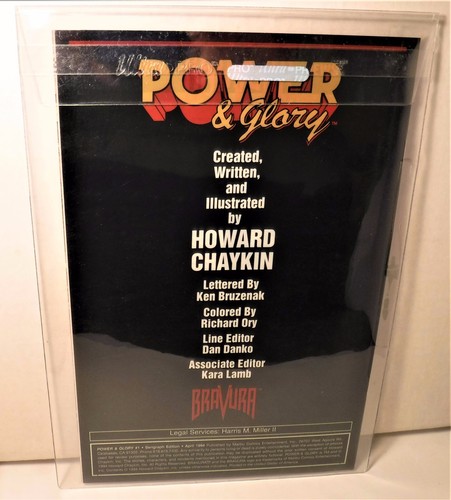 Bravura/Malibu Comics Power and Glory #1 Serigraph Edition LE 3,000 - Picture 4 of 4