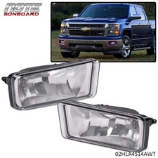 Front Bumper Fog Light Lamps Fit For 2007-2015 Chevy Silverado 1500 2500 HD Pair