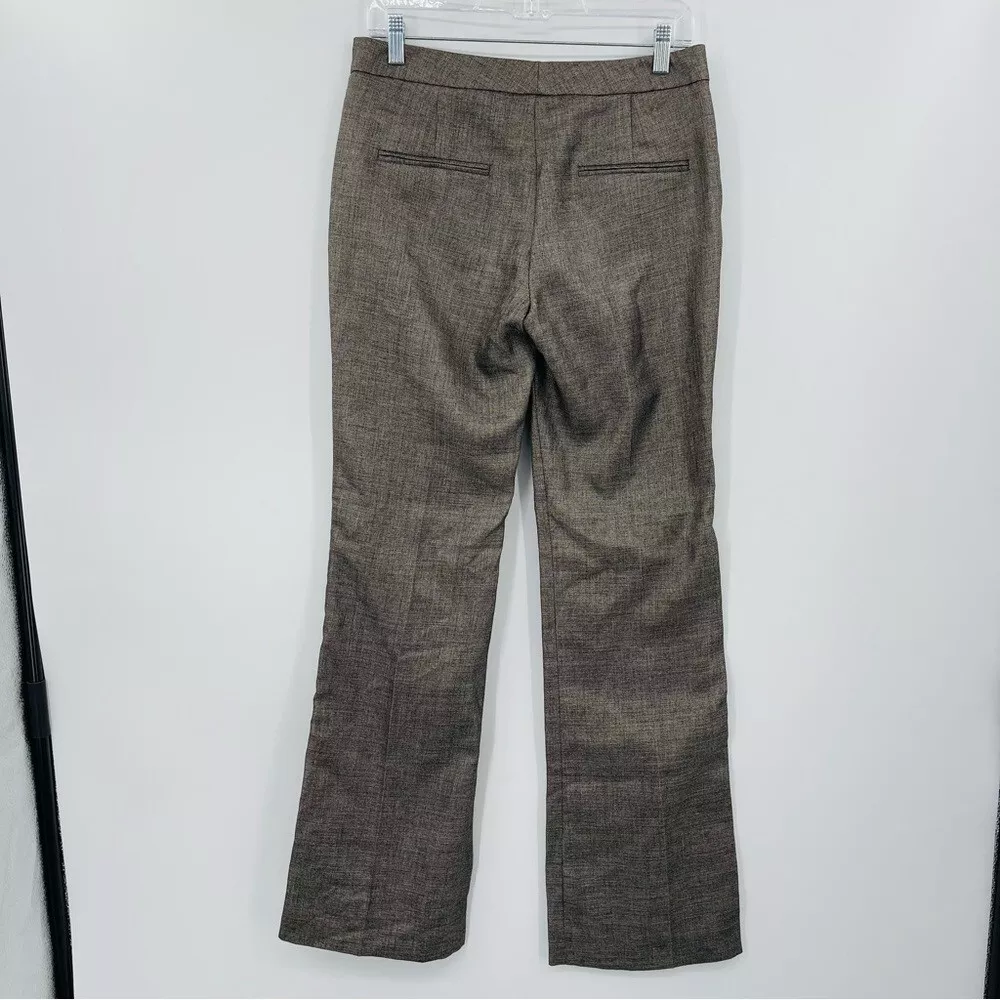 Theory Hadira Ginko trouser pants in platinum wool blend straight