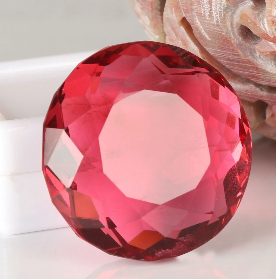AAA+ Large Pink Tourmaline 48.60 Ct. Round Cut Loose Gemstone Gift for Birthday - Image 2 of 4