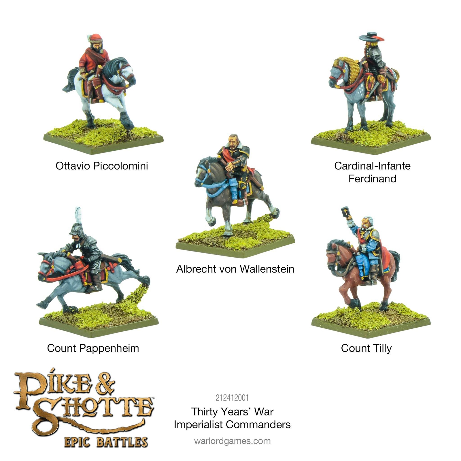 Pike & Shotte Epic Battles - Thirty Years War Imperialist Commanders - Warlord G