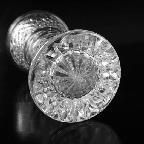 WATERFORD Crystal Diamond Band 6" Vase - Picture 4 of 4