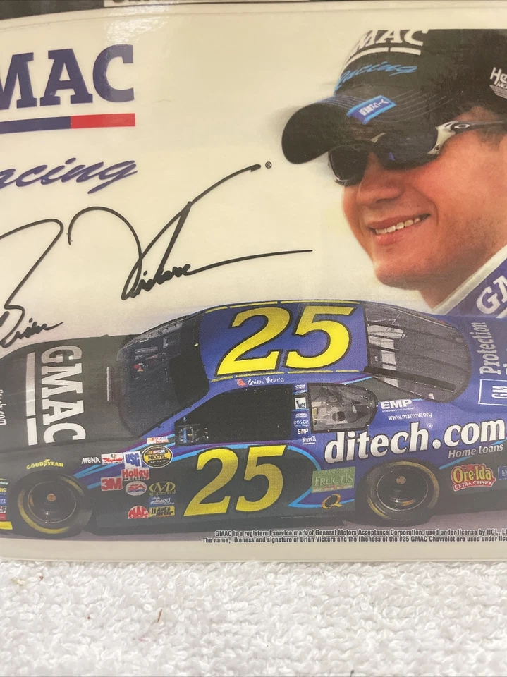Brian Vickers #25 GMAC Ultra Decal 5”x6" Foto 2 de 2