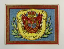 1910 T107 Seals of the US & Coat of Arms of the World Tuscany FC4