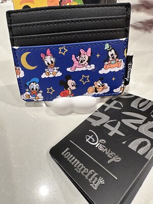 Loungefly Disney Baby Card Holder Wallet Mickey Minnie Donald