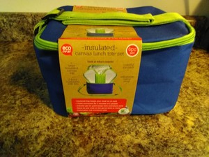 eco one insulated 5 piece lunch tote set