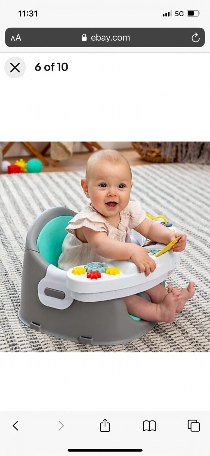Infantino Music & Lights 3in1 Discovery Seat and Booster Feeding Chair eBay