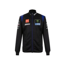 Official 2022 Yamaha MotoGP Factory Racing Black Men's Zip-up Sweater Jacket