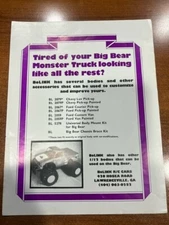 MARUI BIG BEAR / BOLINK CHEVY LUV BODIES dealer print original ad RARE vintage !