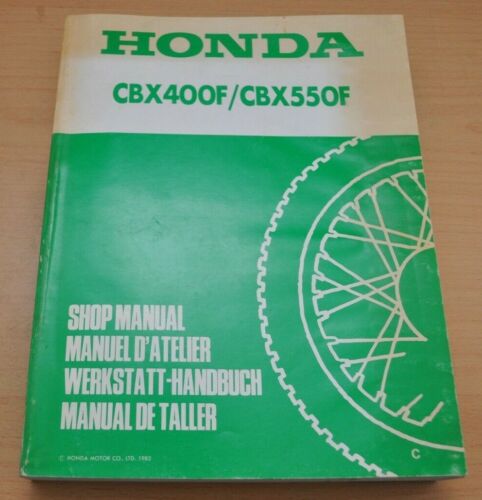 HONDA CBX400F CBX550F Shop Manual Motor Bremsen Kupplung Werkstatthandbuch  - Zdjęcie 1 z 5