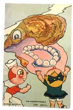 THE OYSTER'S PEARLS D69 Mity-Nice Kids in Wonderland Weber Bread trading card