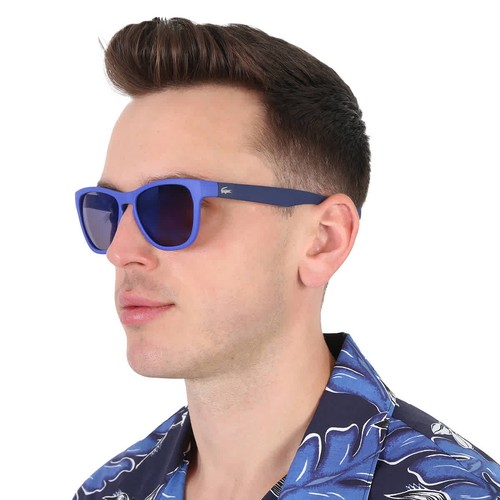 Lacoste Blue Square Unisex Sunglasses L776S 424 54 L776S 424 54